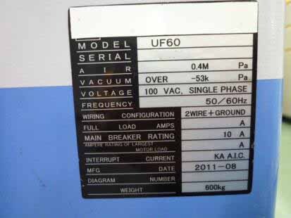 사진 사용됨 ACCRETECH / TSK UF 60 판매용
