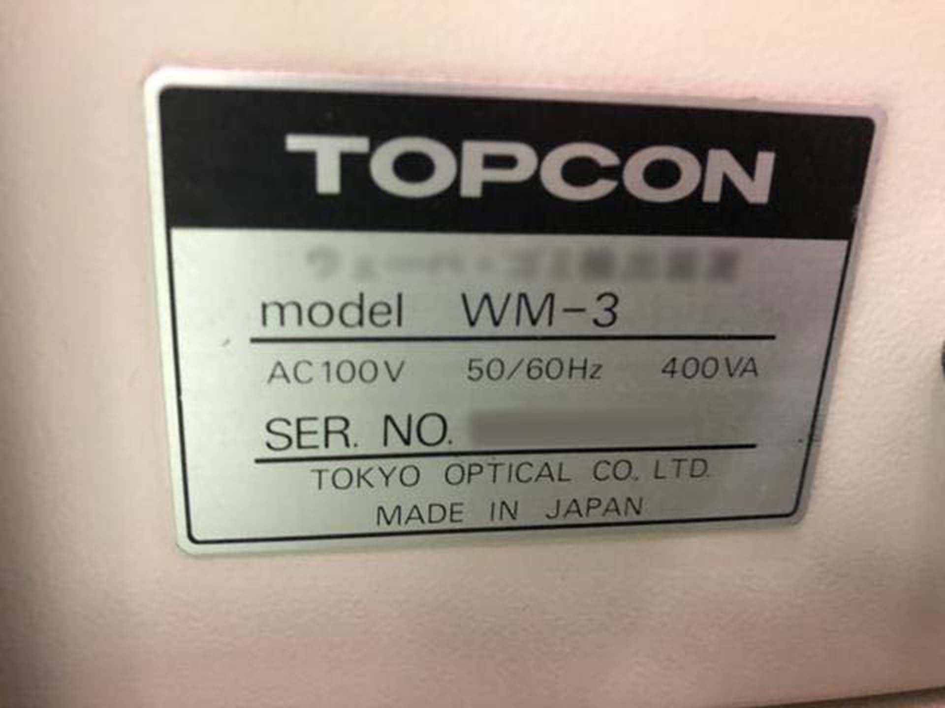 Photo Used TOPCON WM 3 For Sale
