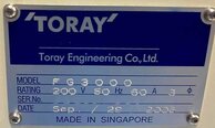 Photo Used TORAY FG 3000 For Sale