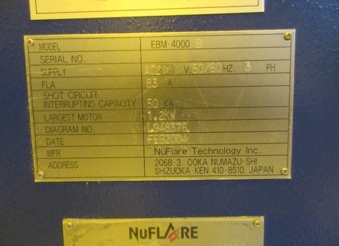 Foto Verwendet TOSHIBA / NUFLARE EBM 4000B Zum Verkauf