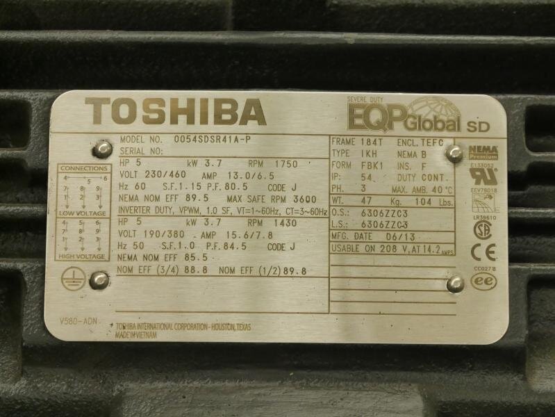 Photo Used TOSHIBA 0054SDSR41A-P For Sale