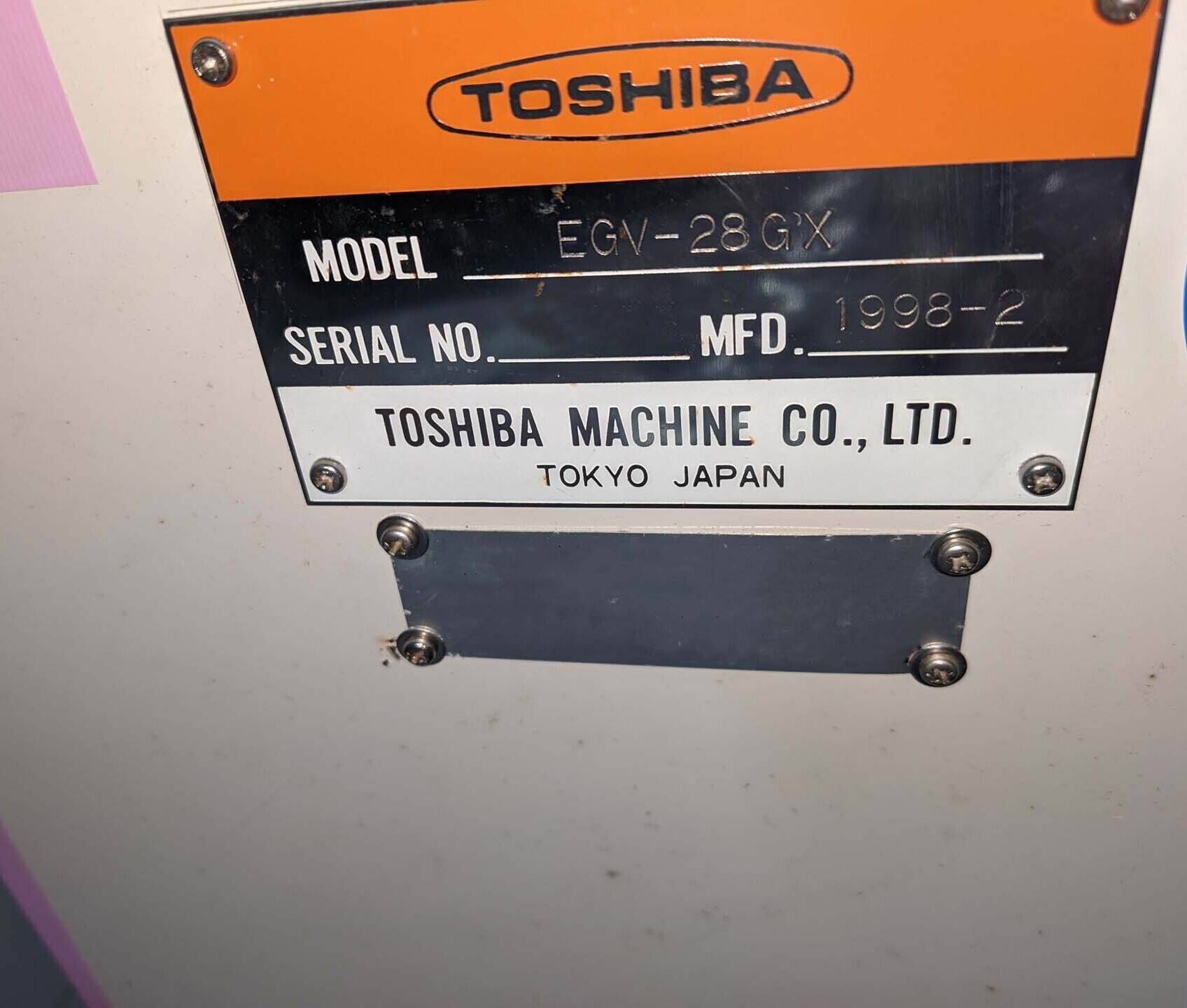 圖為 已使用的 TOSHIBA EGV-28GX 待售