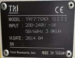 사진 사용됨 TEST RESEARCH INC / TRI TR7700 SIII 판매용