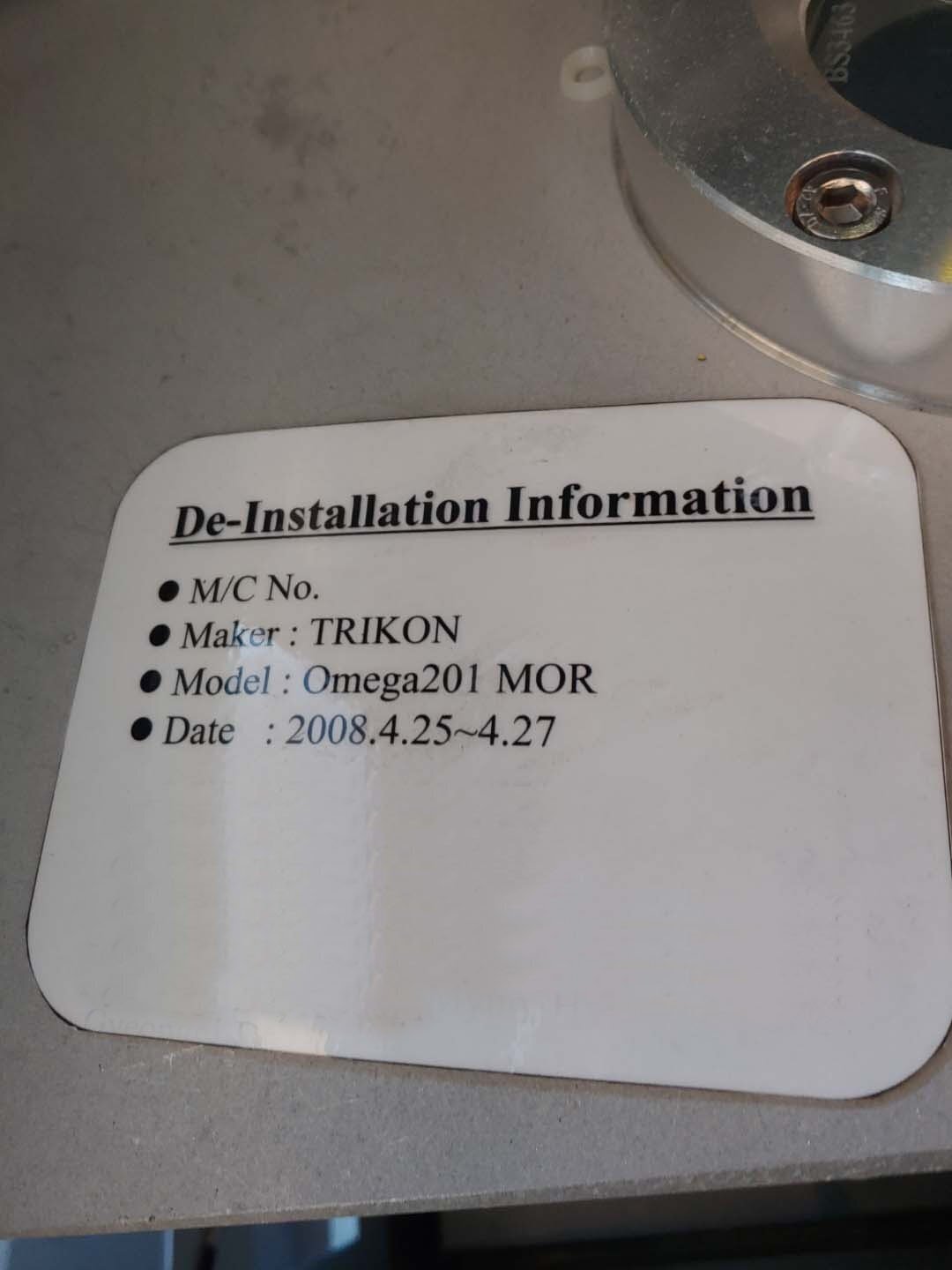 フォト（写真） 使用される TRIKON / ELECTROTECH Omega 201 販売のために