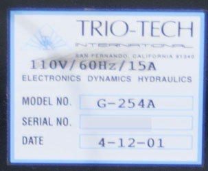 Photo Used TRIO-TECH G-254A For Sale