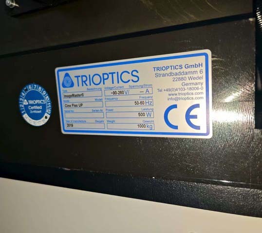Photo Used TRIOPTICS ImageMaster Cine Flex For Sale