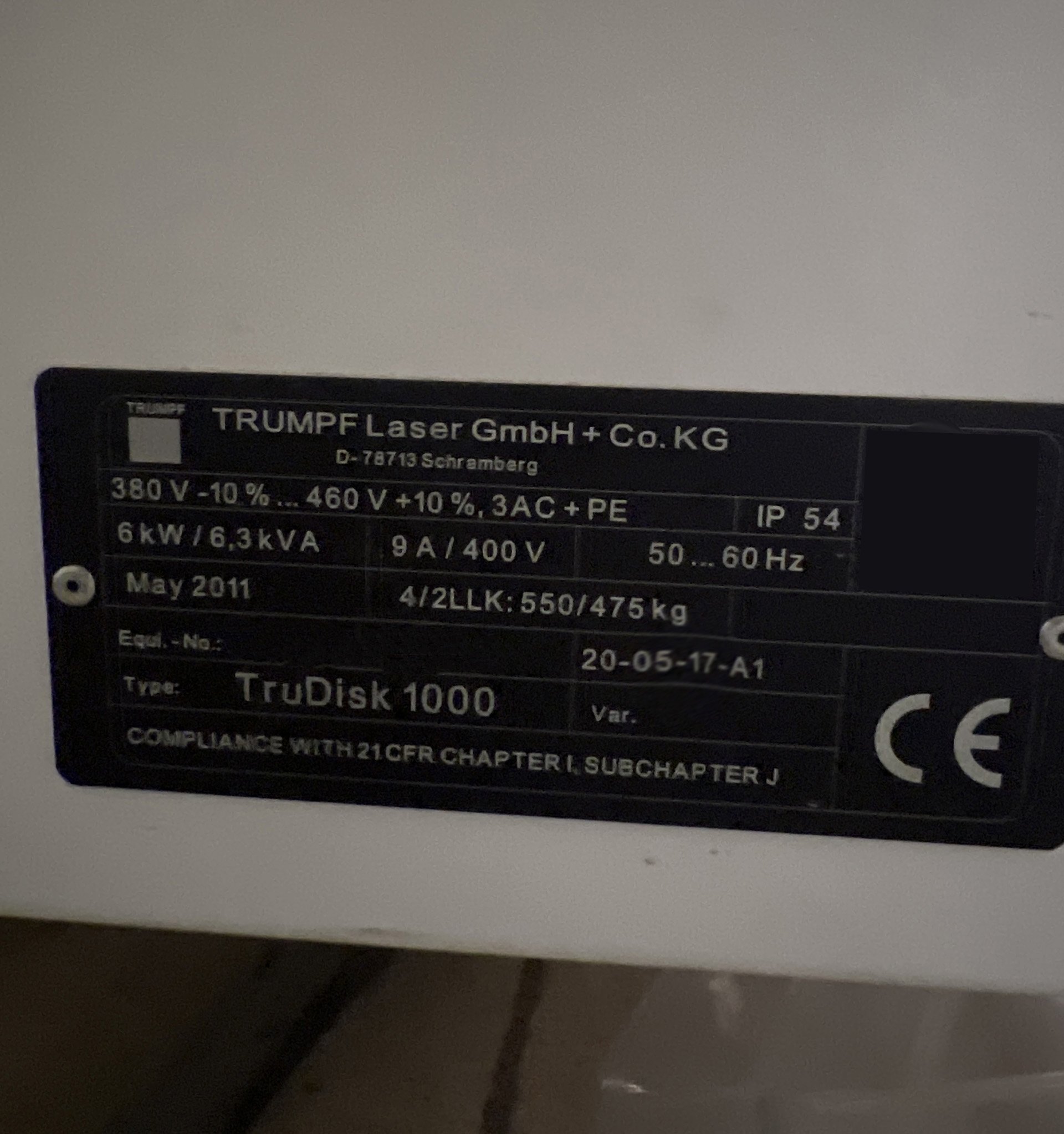 圖為 已使用的 TRUMPF TruDisk 1000 待售