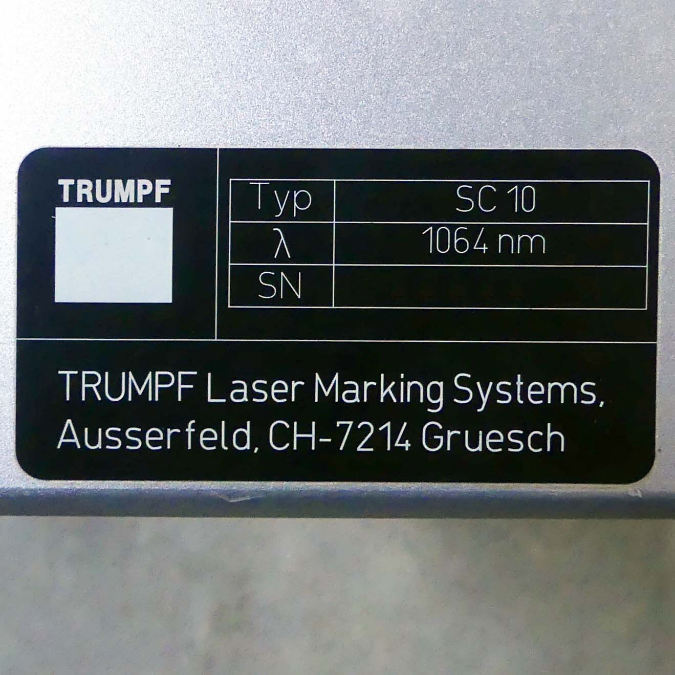 Photo Used TRUMPF TruMark 3000 For Sale