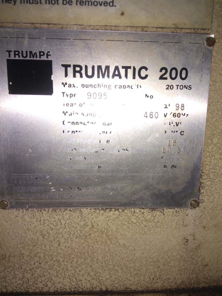 フォト（写真） 使用される TRUMPF Trumatic 200 販売のために