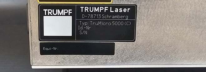 フォト（写真） 使用される TRUMPF TruMicro 5000 販売のために