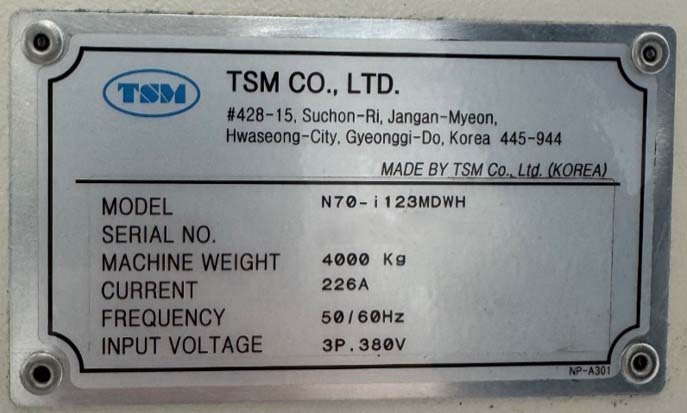 사진 사용됨 TSM N70-II23MDWH 판매용