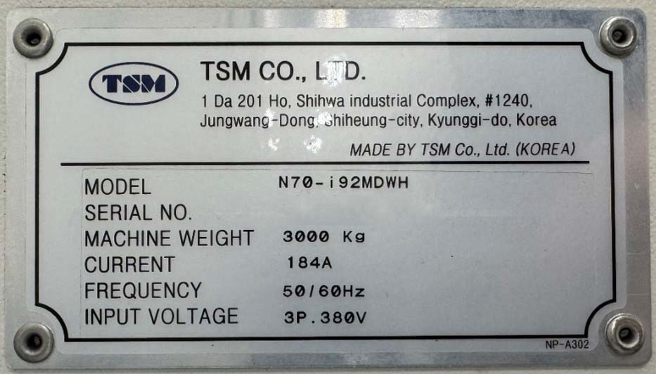 사진 사용됨 TSM N70-II23MDWH 판매용