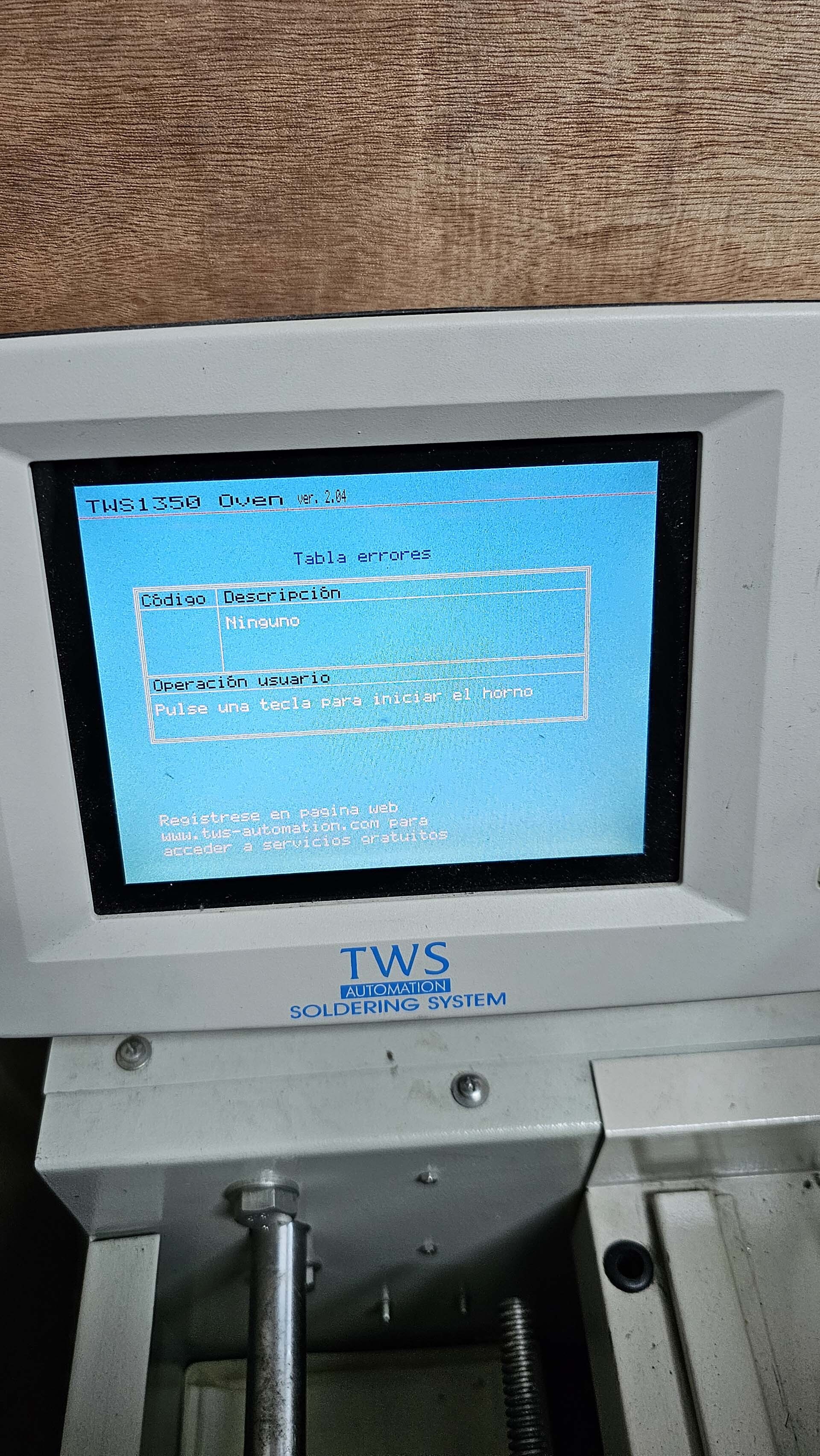 Photo Used TWS AUTOMATION OV 1390 For Sale