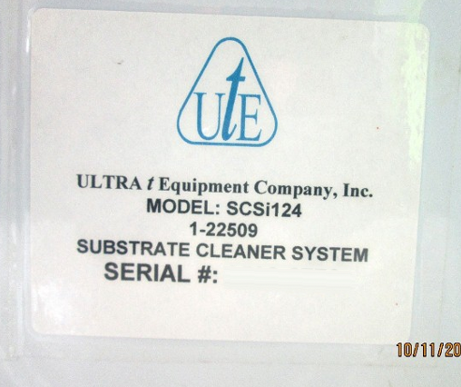 Photo Used ULTRA-T EQUIPMENT / UTE SCS i124 For Sale