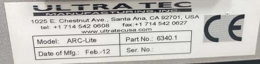 Photo Used ULTRA TEC ARC Lite For Sale