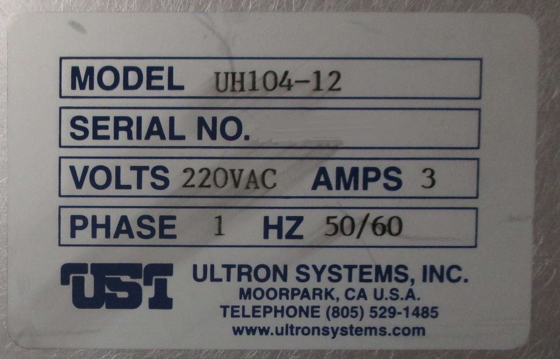 图为 已使用的 ULTRON UH 104-12 待售