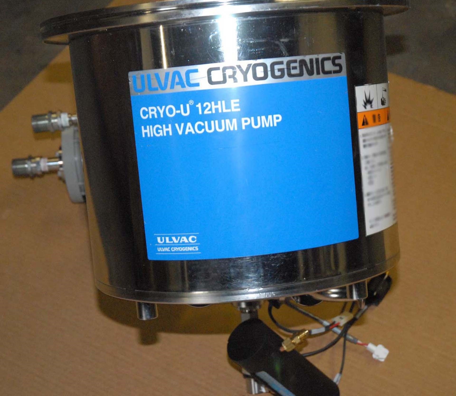 Photo Used ULVAC CRYO-U12HLE For Sale