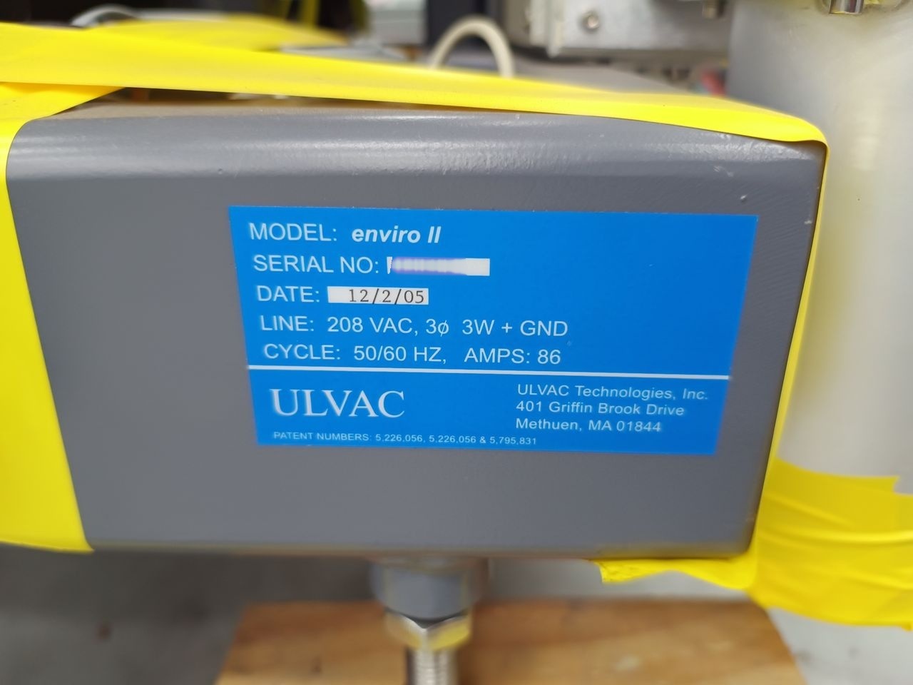 图为 已使用的 ULVAC Enviro II 待售