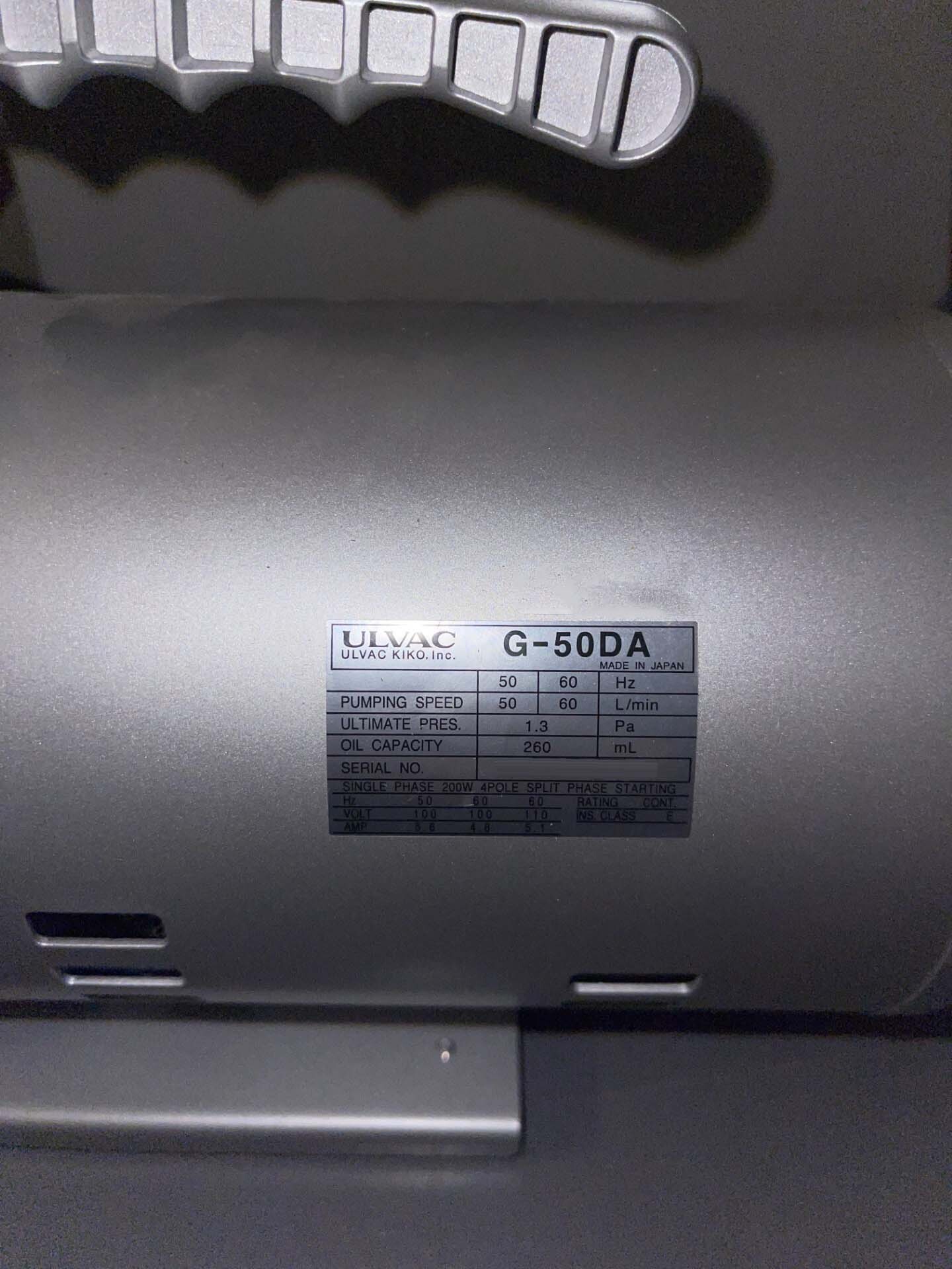 Photo Used ULVAC G-50DA For Sale