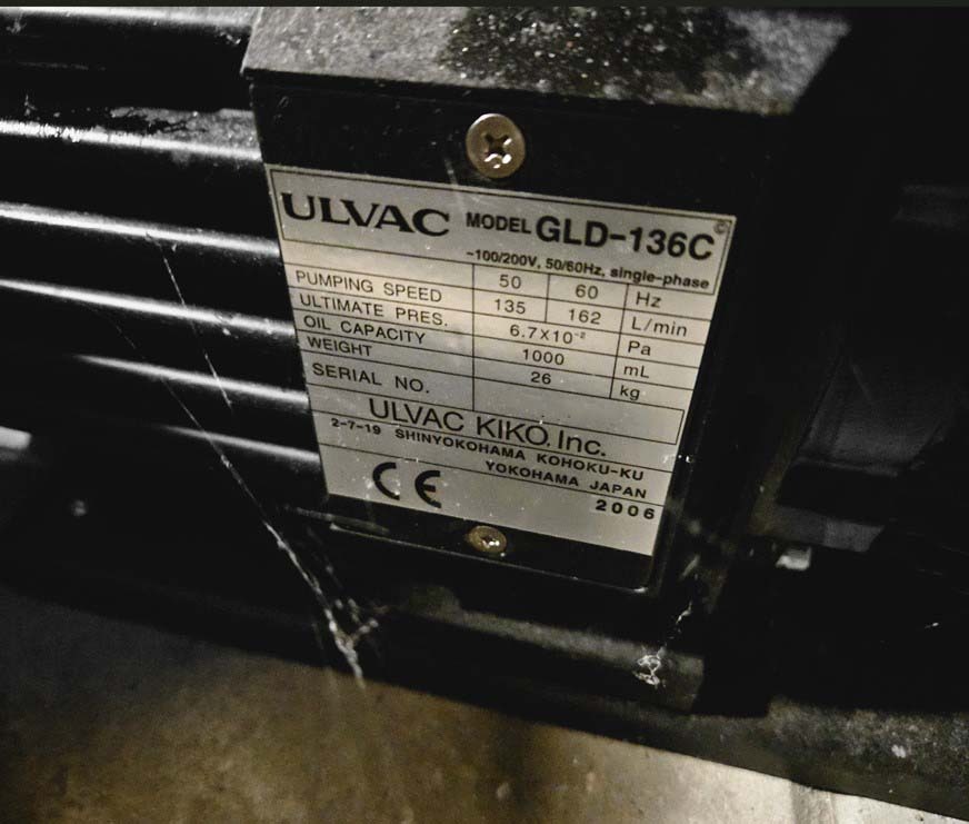 圖為 已使用的 ULVAC GLD-136C 待售