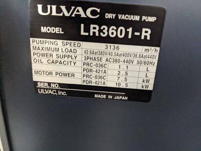 ULVAC LR3601-R #293623588