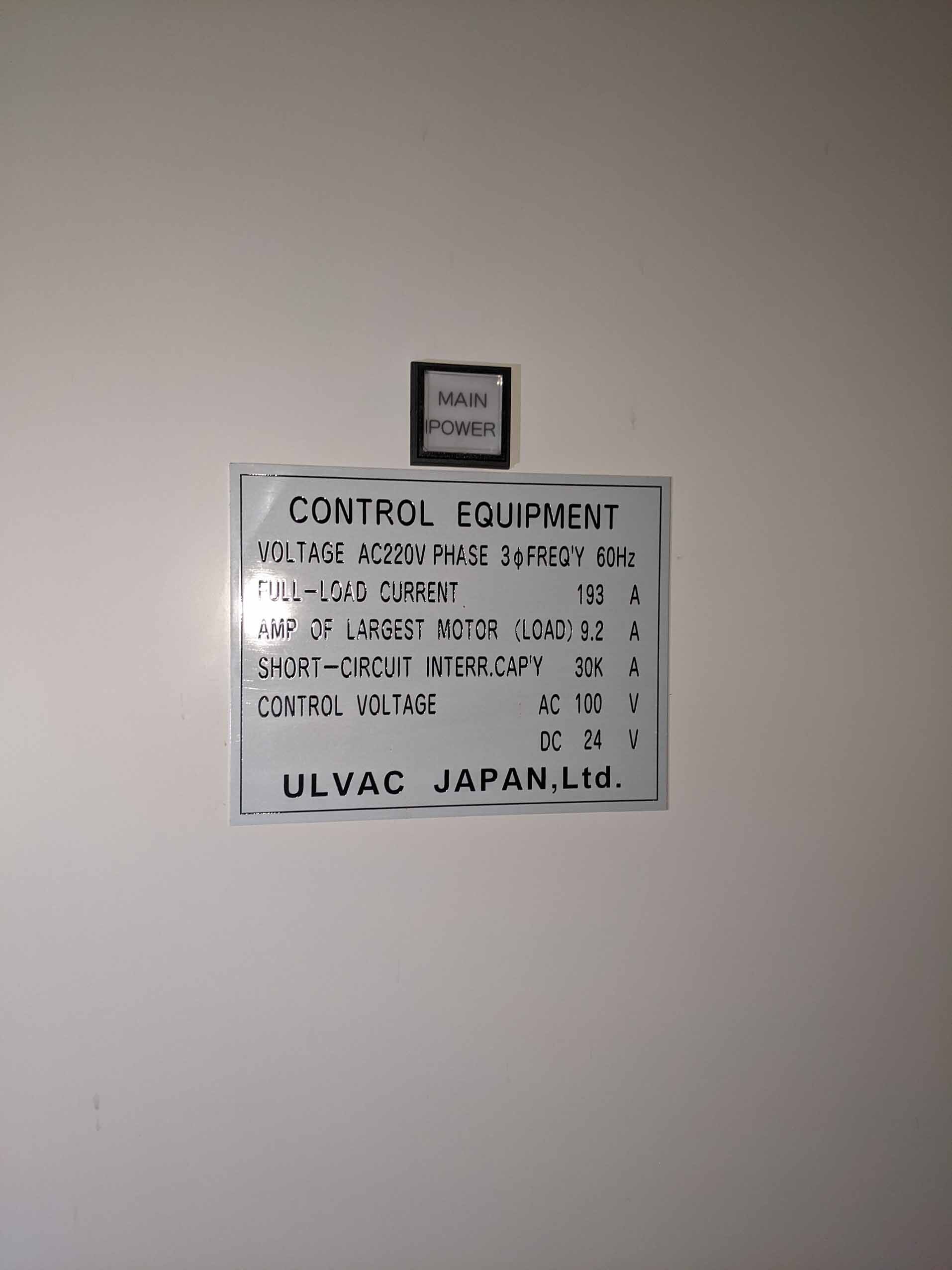 Photo Used ULVAC R-2 For Sale
