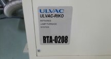 Photo Used ULVAC RTA-0208 For Sale