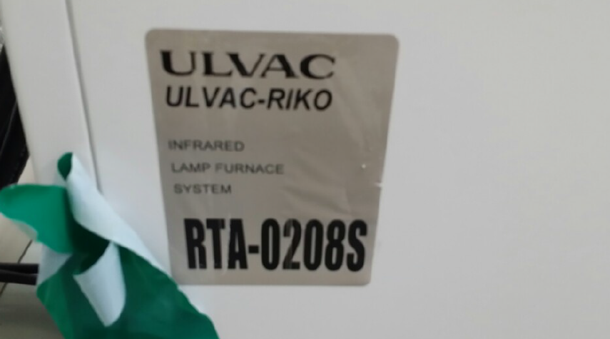 Photo Used ULVAC RTA-0208S For Sale
