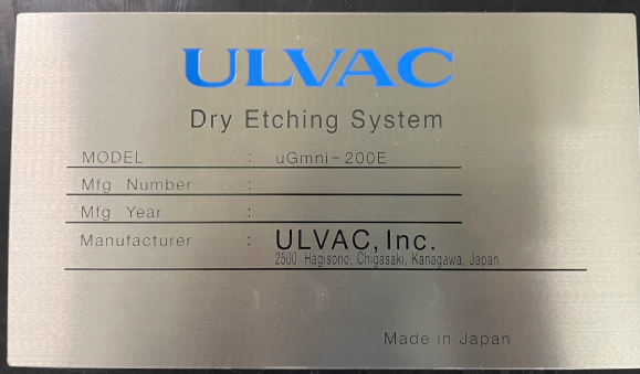 图为 已使用的 ULVAC uGmni-200E 待售