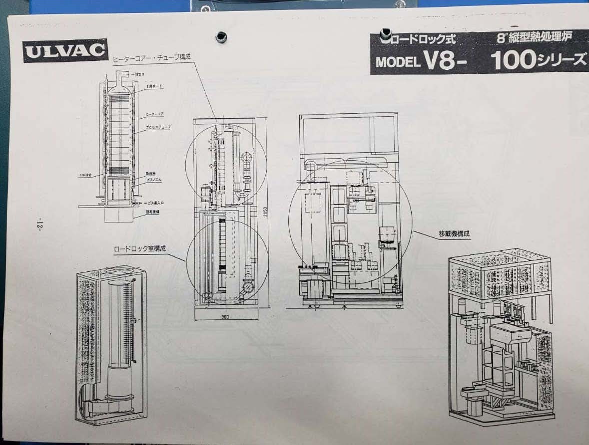 图为 已使用的 ULVAC V8-100LC 待售