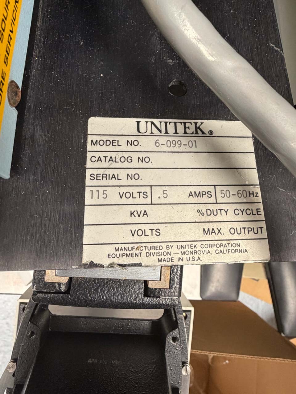 圖為 已使用的 UNITEK 6-099-01 待售