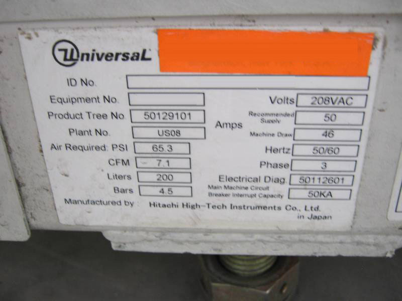 图为 已使用的 UNIVERSAL HSP 4797 Series 待售