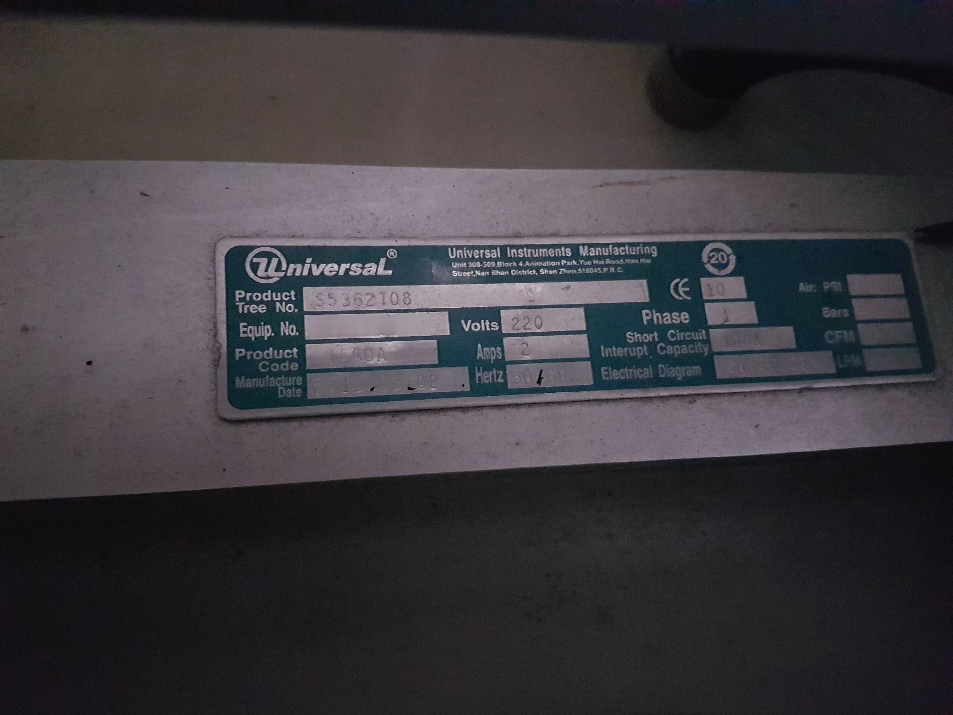 Foto Verwendet UNIVERSAL S5362T08 Zum Verkauf