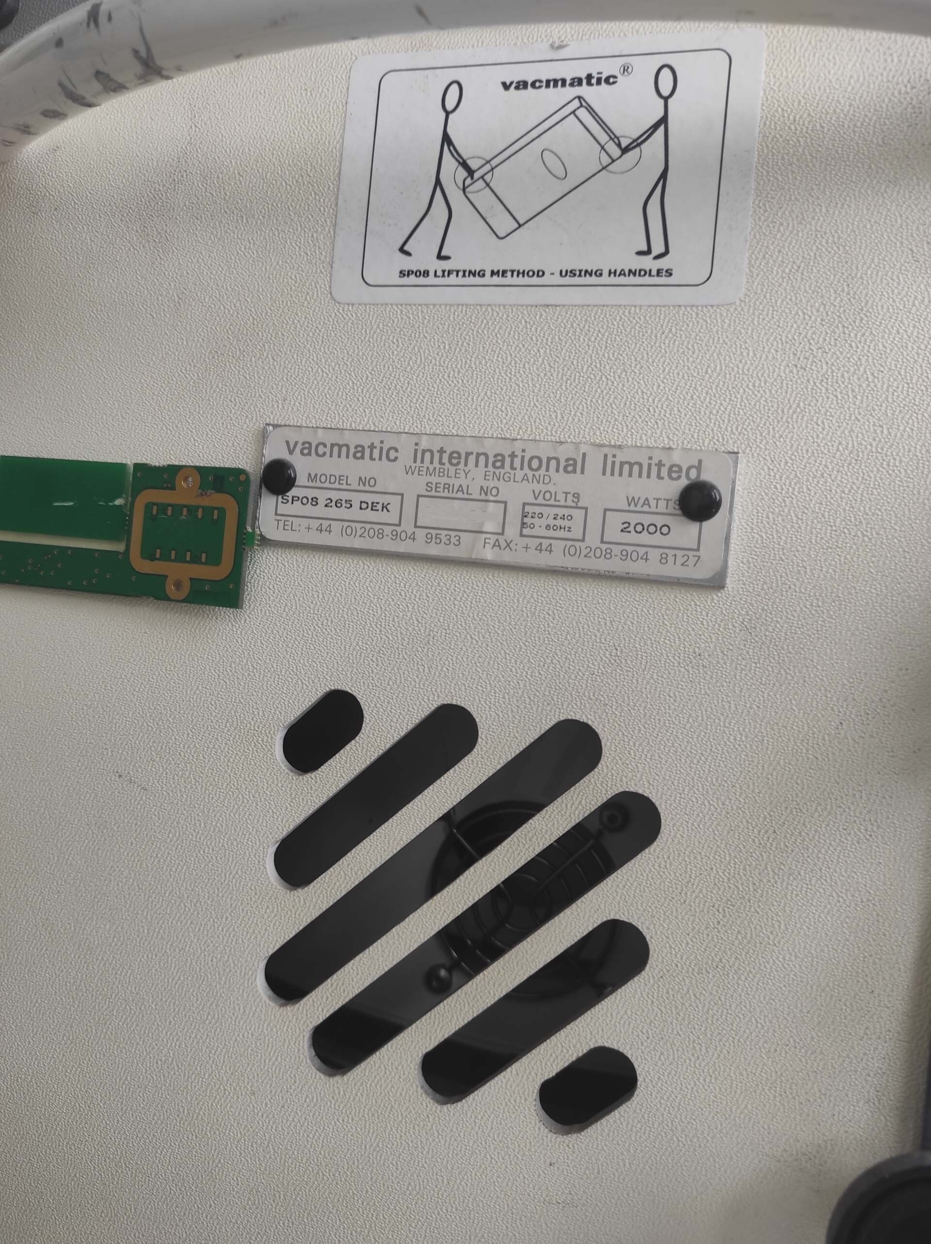 图为 已使用的 VACMATIC / DEK SP08-265 待售