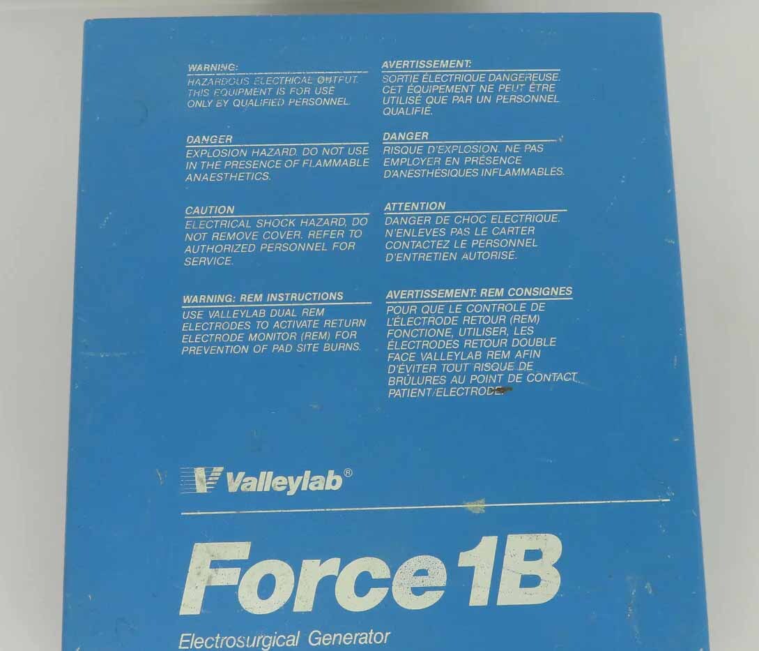 Photo Used VALLEYLAB Force 1B For Sale