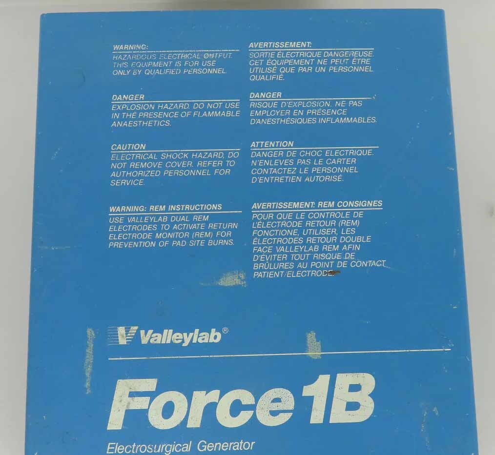 사진 사용됨 VALLEYLAB Force 1B 판매용