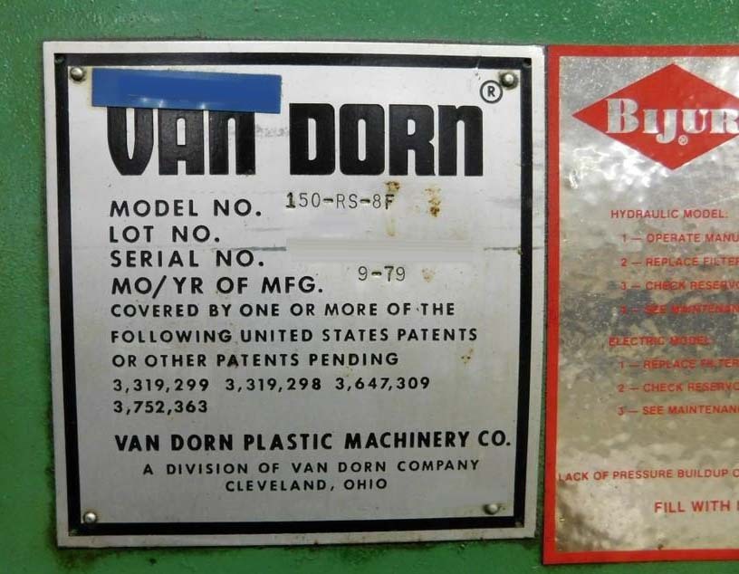 Photo Used VAN DORN 150-RS-8F For Sale