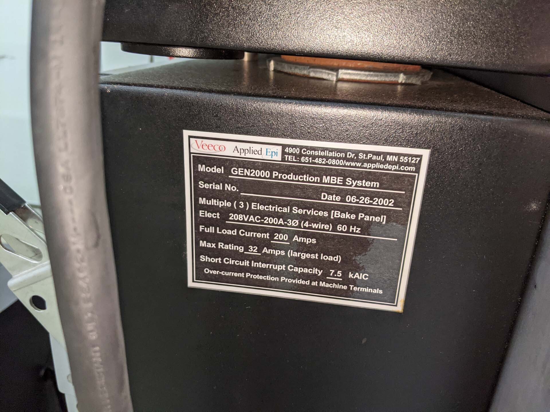 图为 已使用的 VEECO GEN 2000 待售