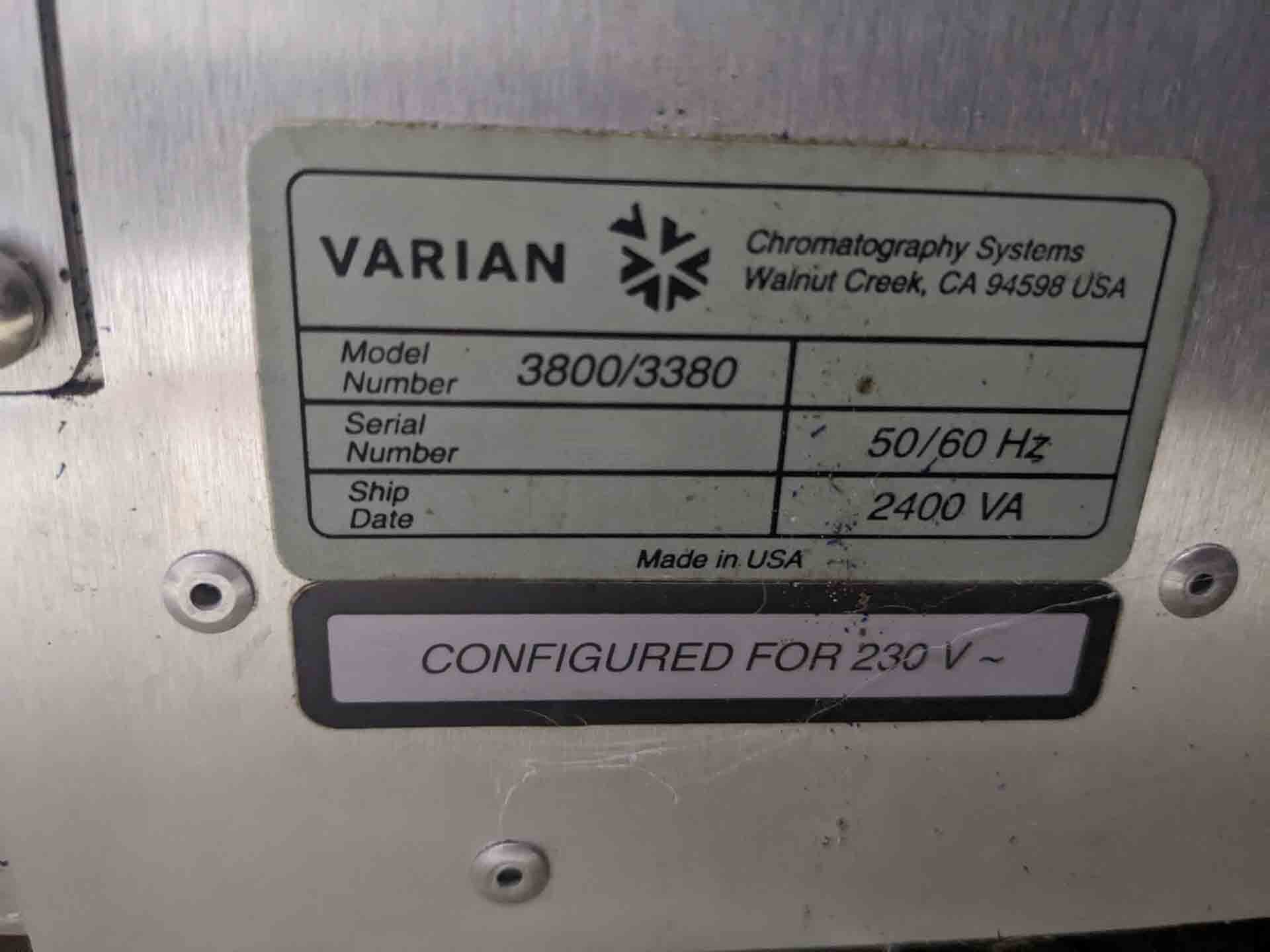 Photo Used VARIAN CP-3800 For Sale