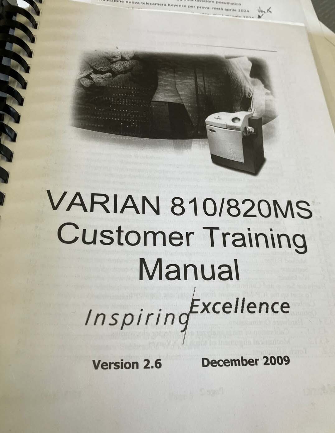 사진 사용됨 VARIAN 820-MS 판매용