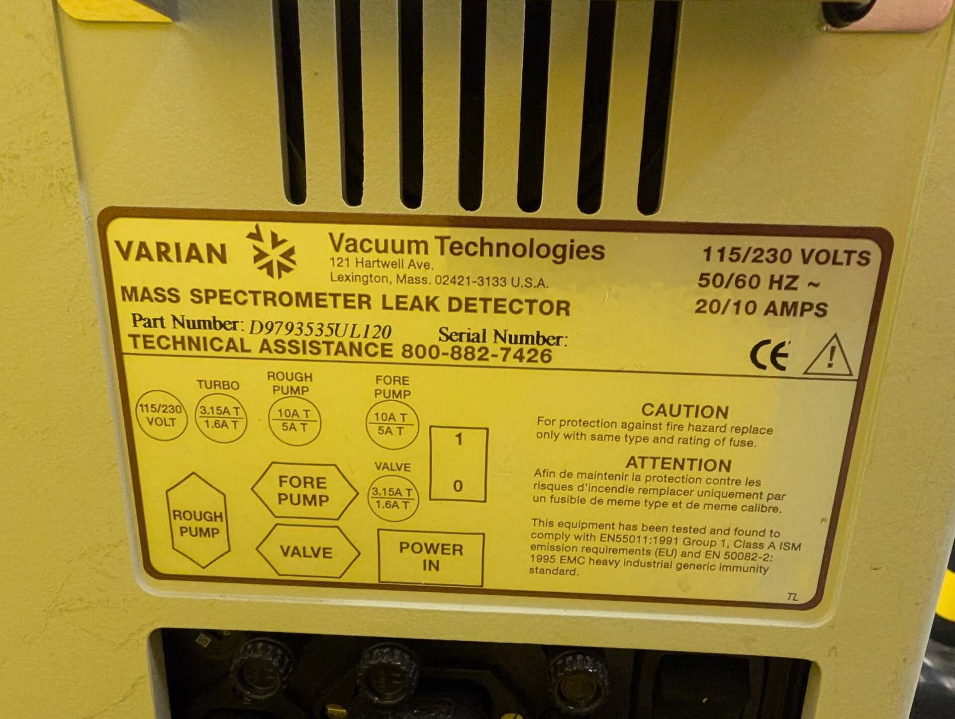 Photo Utilisé VARIAN 979 À vendre