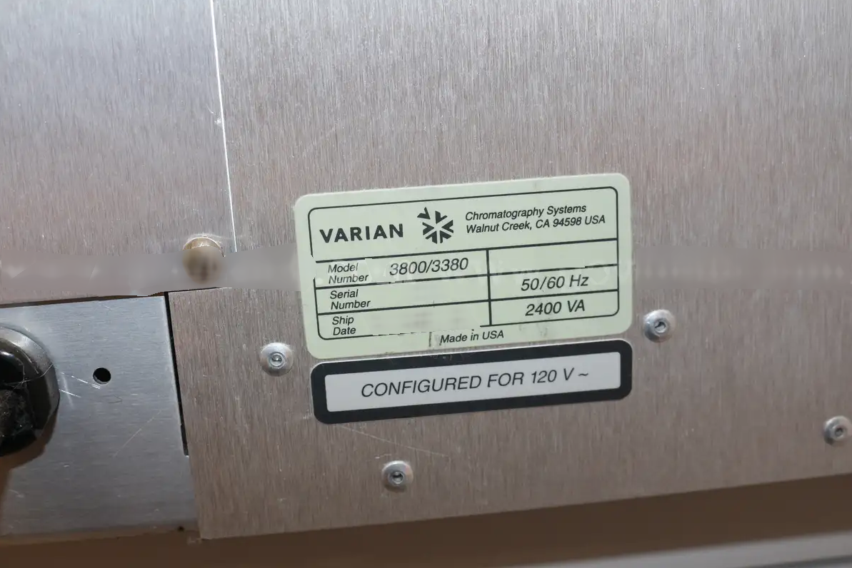 图为 已使用的 VARIAN CP-3800 待售