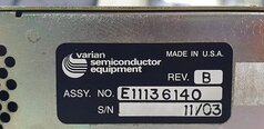 フォト（写真） 使用される VARIAN E11136140 販売のために
