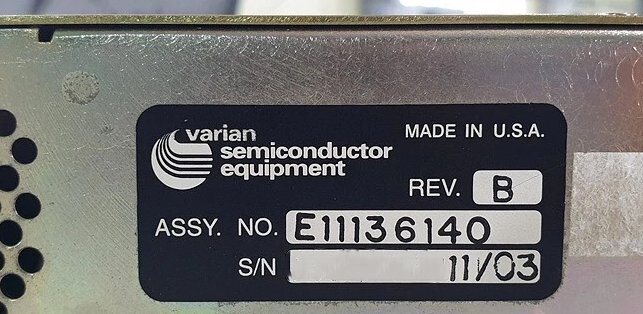 フォト（写真） 使用される VARIAN E11136140 販売のために