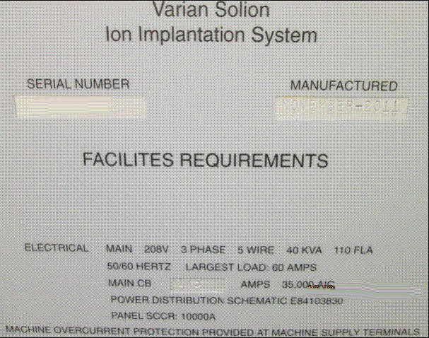 Foto Verwendet VARIAN Solion+ Zum Verkauf