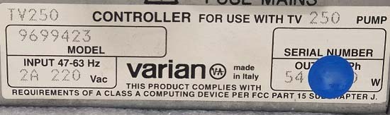 图为 已使用的 VARIAN TURBO-V 250 待售