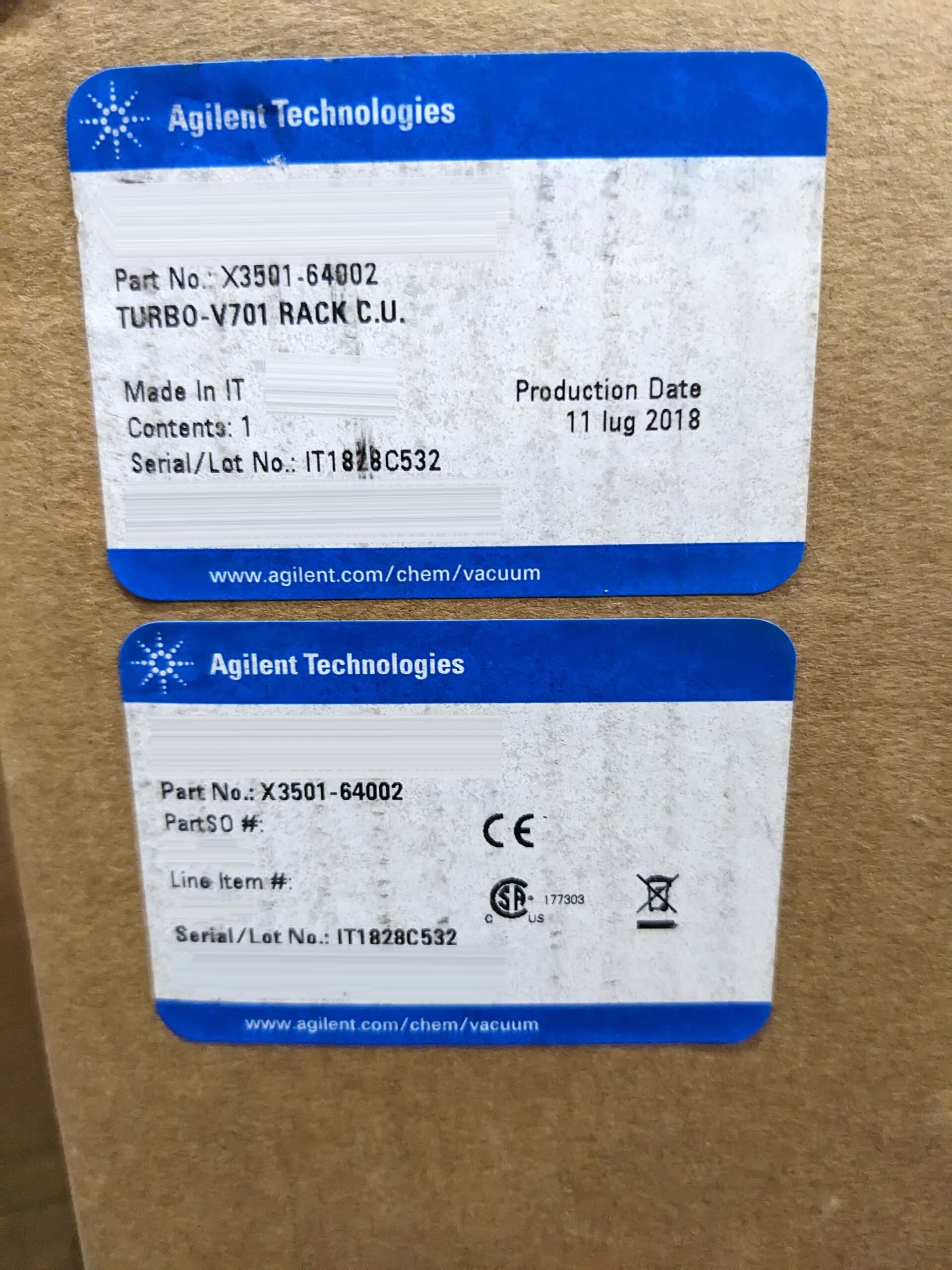 Photo Used VARIAN V 701HT For Sale