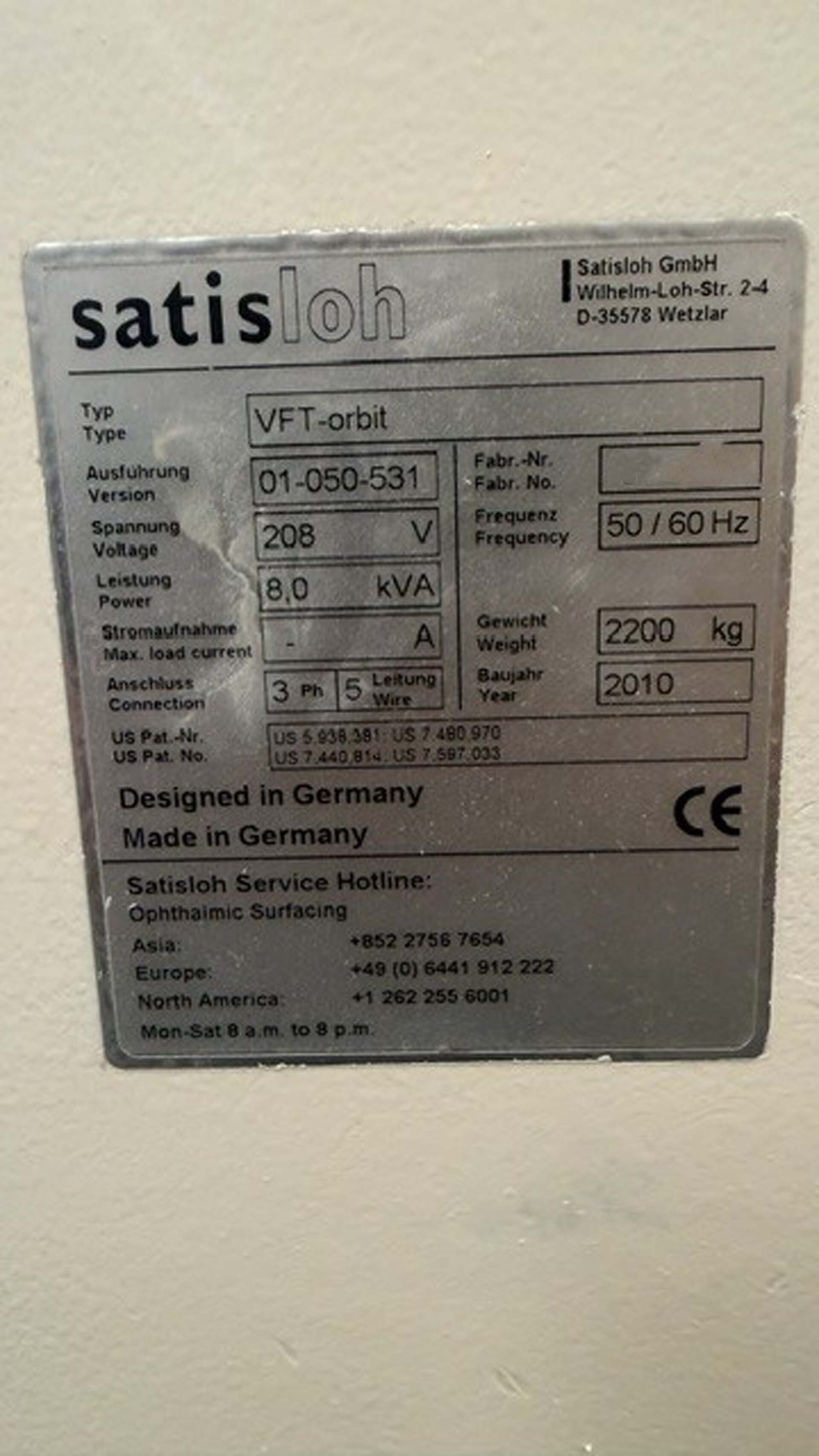Foto Verwendet SATISLOH VFT Orbit Zum Verkauf