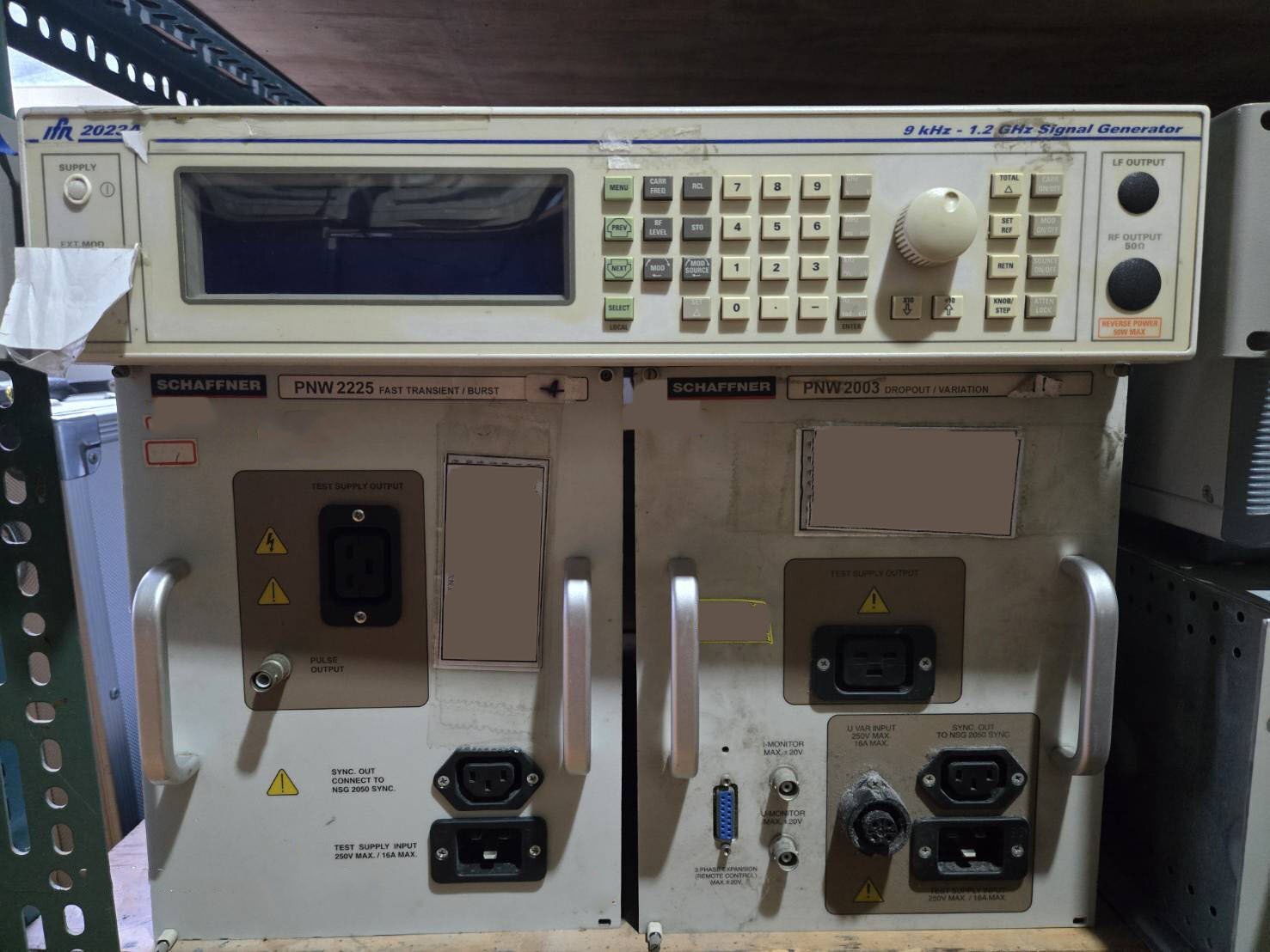 Photo Used VARIOUS Lot of electronic test equipment For Sale