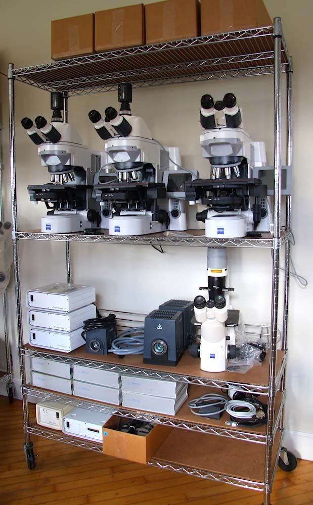 Photo Utilisé VARIOUS Lot of microscopes À vendre